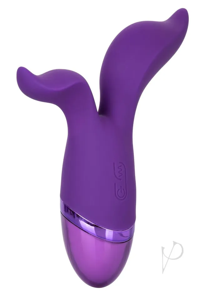 Aura Aura Duo Multi Function Silicone USB Rechargeable Waterproof Purple Vibrators