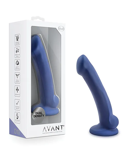 Avant D10 Ergo Mini Silicone Dildo with Suction Cup 65in Indigo Avant Female Sex Toys Avant D10 Ergo Mini Silicone Dildo with Suction Cup 65in Indigo Avant Female Sex Toys