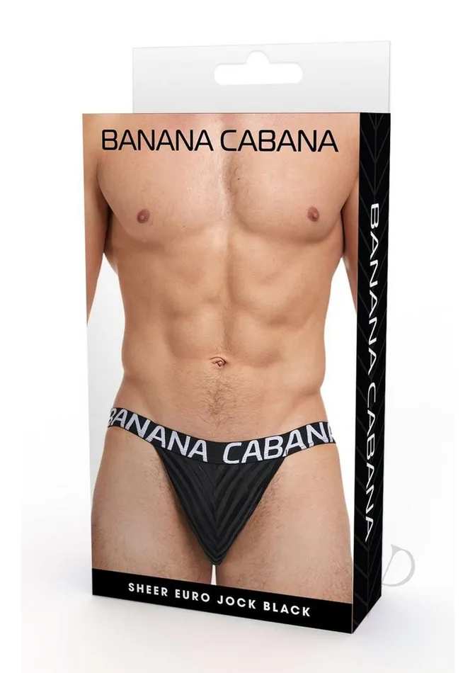 Banana Cabana Poly Jock LargeXLarge Black Banana Cabana Anal