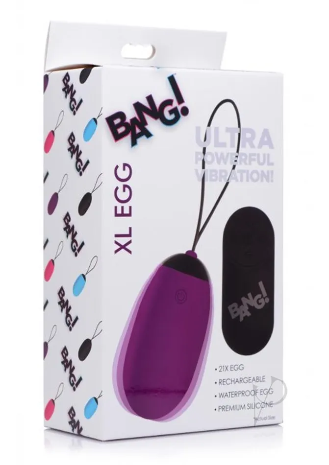 Bang Vibrators Bang XL Vibrating Egg Purple