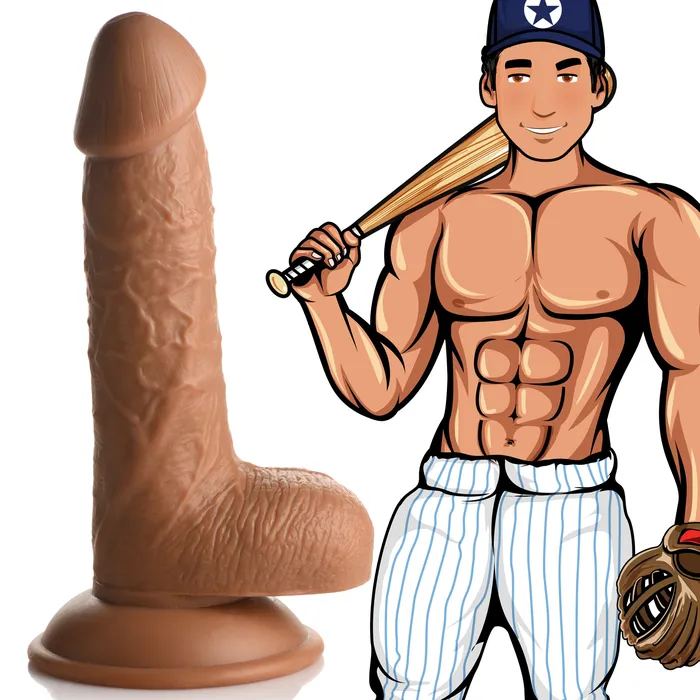 Baseball Brian 7 Inch Dildo Curve Toys Dildos