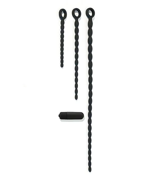 Boneyard Silicone Urethra Trainer Kit with Bullet 3 per set Black Boneyard Anal