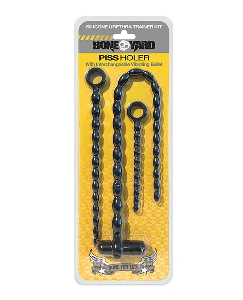 Boneyard Silicone Urethra Trainer Kit with Bullet 3 per set Black Boneyard Anal