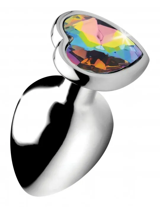 Booty Sparks Anal Rainbow Prism Heart Anal Plug