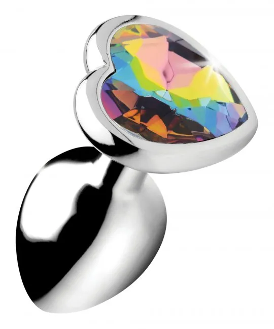 Booty Sparks Anal Rainbow Prism Heart Anal Plug