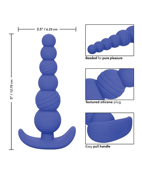 Cheeky Anal Cheeky X6 Beads Silicone Anal Probe Blue