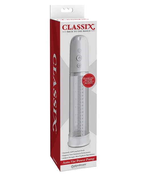 Classix Male Sex Toys Classix AutoVac Power Pump Penis Enlargement System White