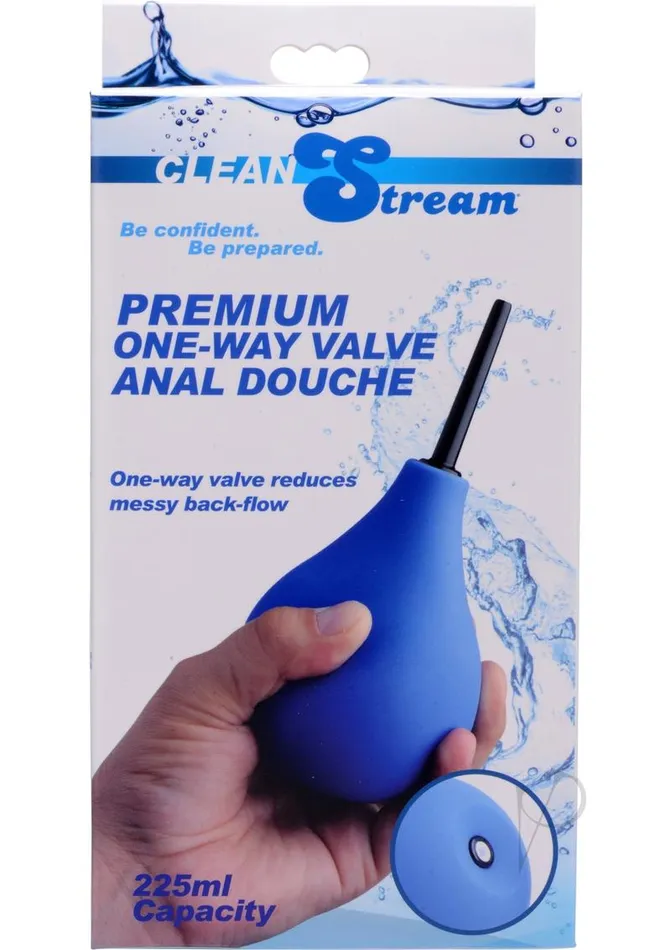 Cleanstream Anal CleanStream Premium OneWay Valve Anal Douche Blue