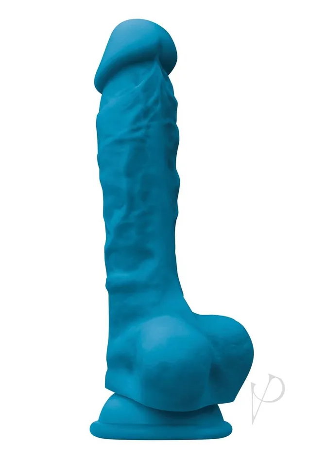 Colours Dildos Colours Pleasure Silicone Dildo 7in Blue