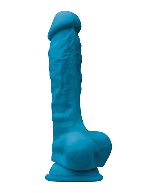 Colours Dildos Colours Pleasure Silicone Dildo 7in Blue