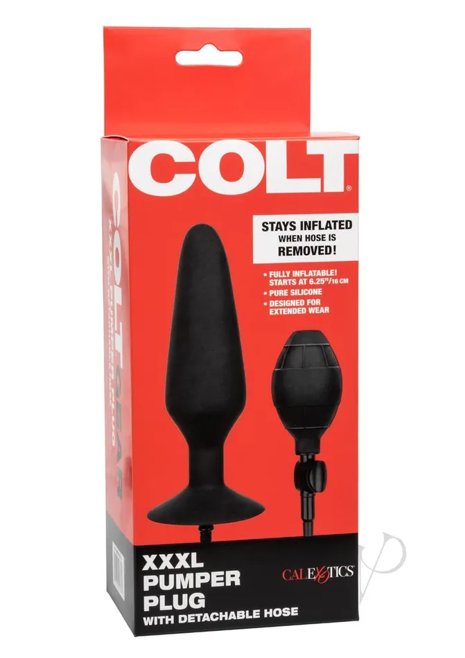 COLT XXXL Pumper Plug Inflatable Butt Plug Black Colt Anal