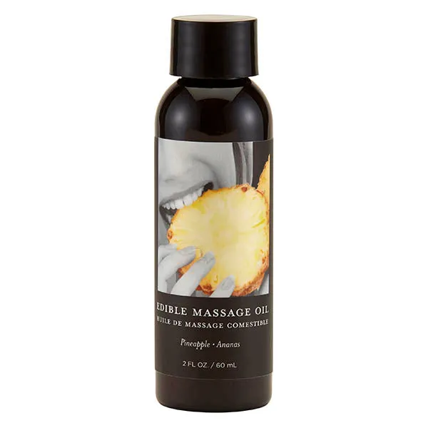Couples Earthly Body Edible Massage Oil Pineapple Flavoured 59 ml