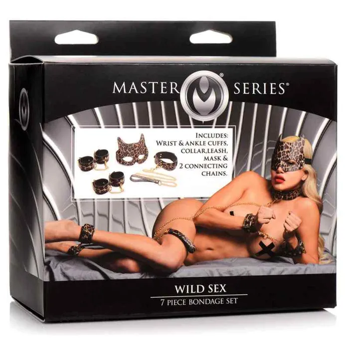 Couples Master Series Leopard 7 Piece Bondage Set XR Brands