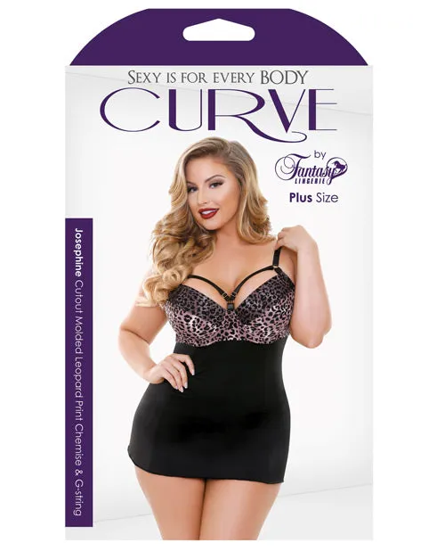 Curve By Fantasy Lingerie Vibrators Curve Nene Cutout Molded Leopard Print Chemise wGString Rose Leopard 3X4X Curve By Fantasy Lingerie Vibrators Curve Nene Cutout Molded Leopard Print Chemise wGString Rose Leopard 3X4X