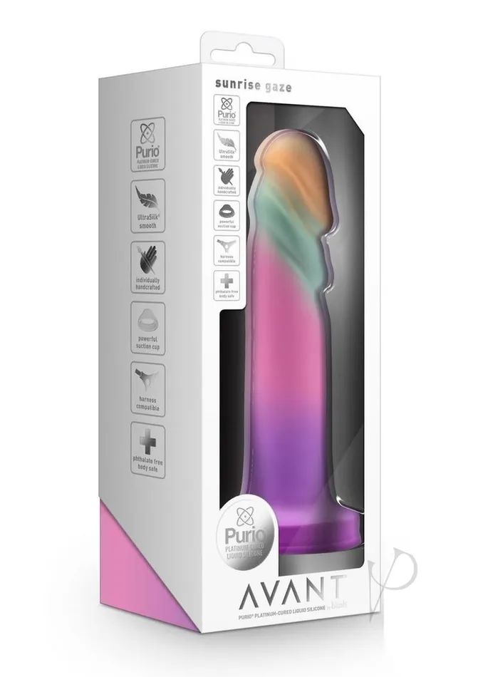 Dildos Avant Avant Sunrise Gaze Silicone Dildo Sherbet Multicolor