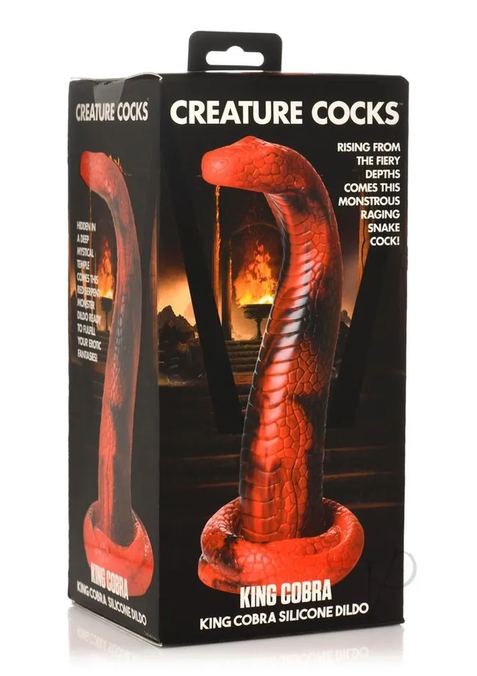 Dildos Creature Cocks Creature Cocks King Cobra Silicone Dildo RedBlack