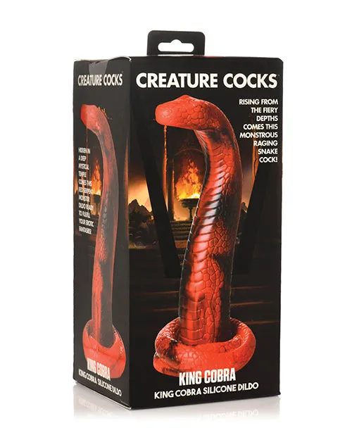Dildos Creature Cocks Creature Cocks King Cobra Silicone Dildo RedBlack