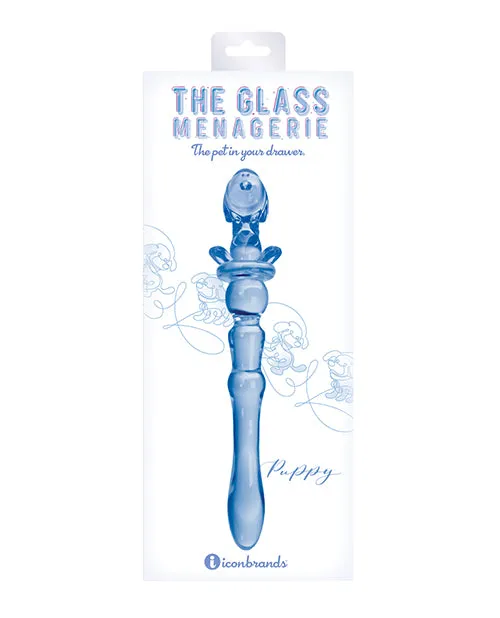 Dildos Glass Managerie Glass Menagerie Puppy Dildo Blue