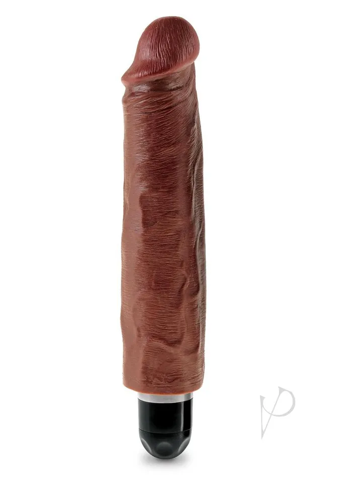Dildos King Cock King Cock Vibrating Stiffy Dildo 7in Chocolate