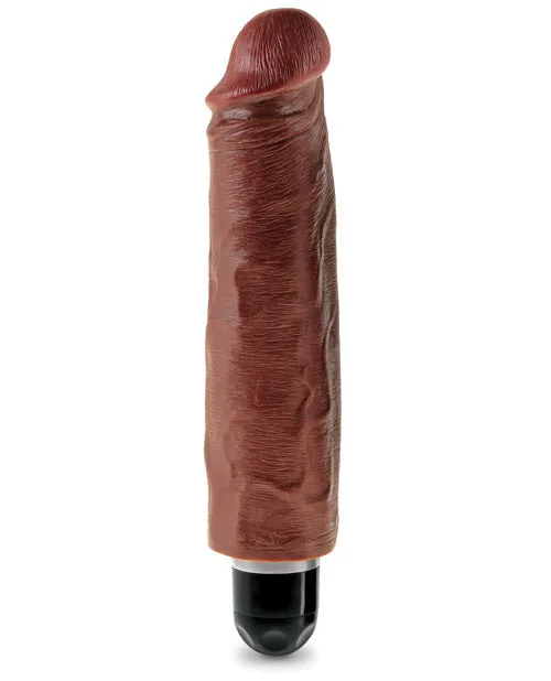 Dildos King Cock King Cock Vibrating Stiffy Dildo 7in Chocolate