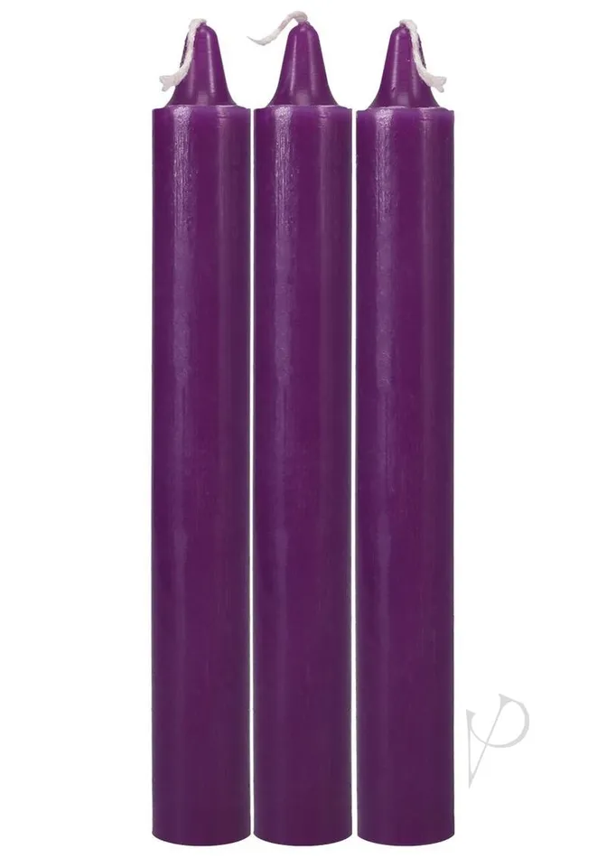 Doc Johnson Japanese Drip Candles 3 Pack Purple Japanese Bondage Vibrators Doc Johnson Japanese Drip Candles 3 Pack Purple Japanese Bondage Vibrators