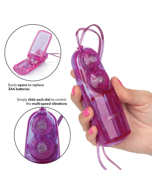 Dual Bunny Teaser Bullet with Wired Remote Control Purple Bullets Female Sex Toys Dual Bunny Teaser Bullet with Wired Remote Control Purple Bullets Female Sex Toys