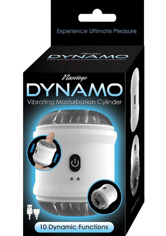 Dynamo Rechargeable Dual End Vibrating Masturbator Cup White Nasstoys Male Sex Toys Dynamo Rechargeable Dual End Vibrating Masturbator Cup White Nasstoys Male Sex Toys