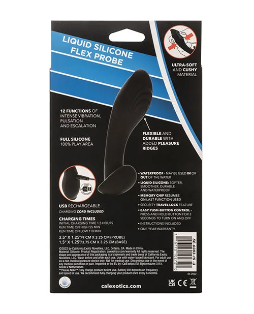 Eclipse Anal Eclipse Rechargeable Liquid Silicone Flex Probe Black