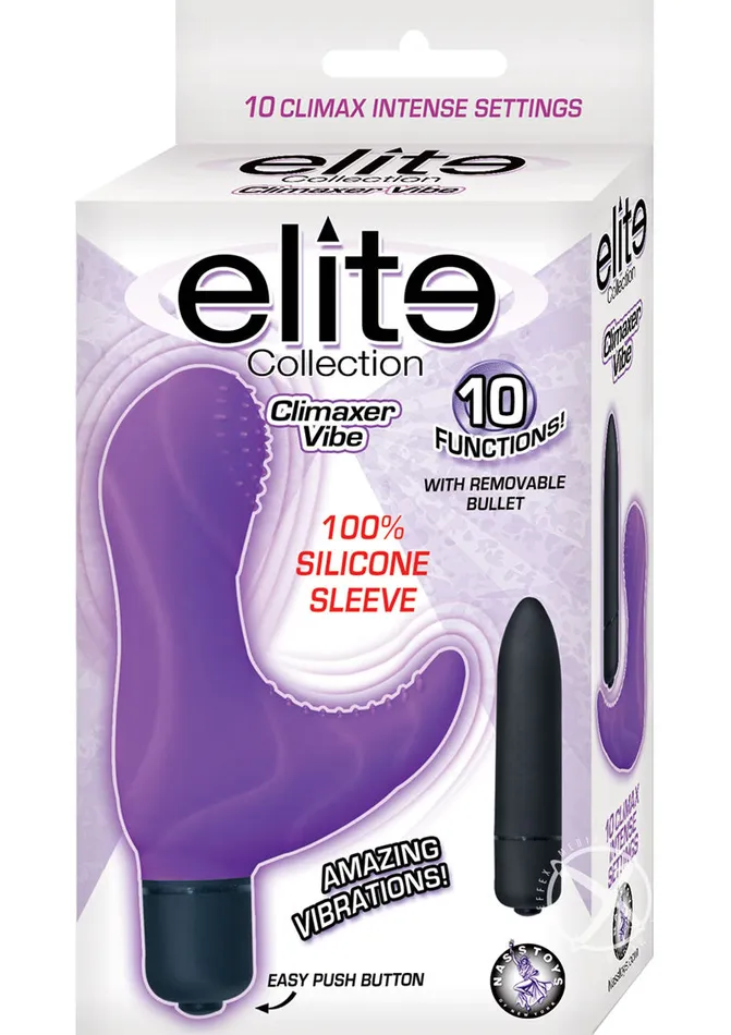 Elite Collection Silicone Climaxer Vibrator Purple Elite Collection Vibrators Elite Collection Silicone Climaxer Vibrator Purple Elite Collection Vibrators
