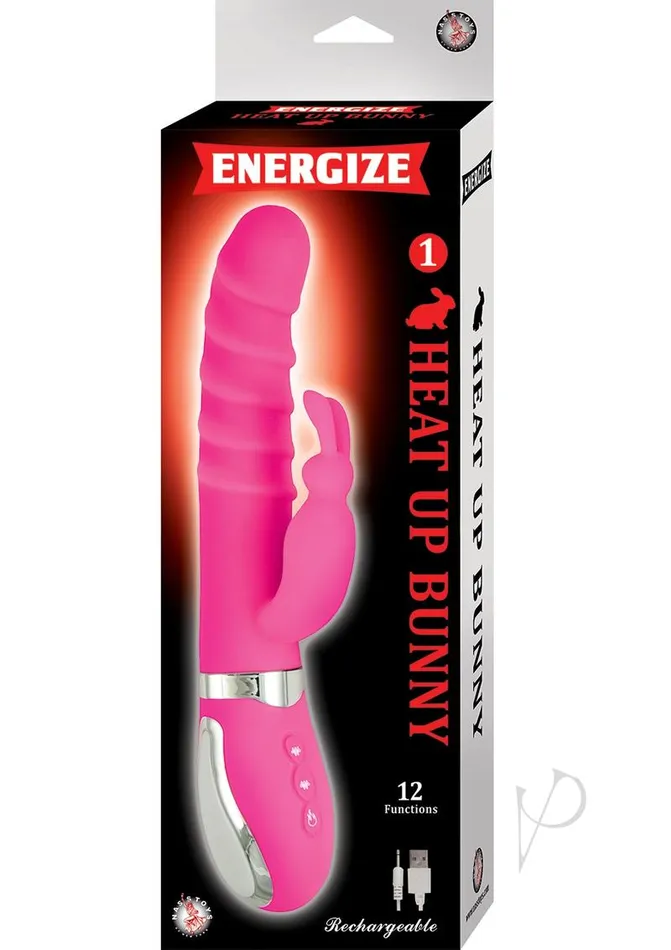 Energize Heat Up Bunny 1 Rechargeable Silicone Warming Rabbit Vibrator Pink Energize Female Sex Toys Energize Heat Up Bunny 1 Rechargeable Silicone Warming Rabbit Vibrator Pink Energize Female Sex Toys