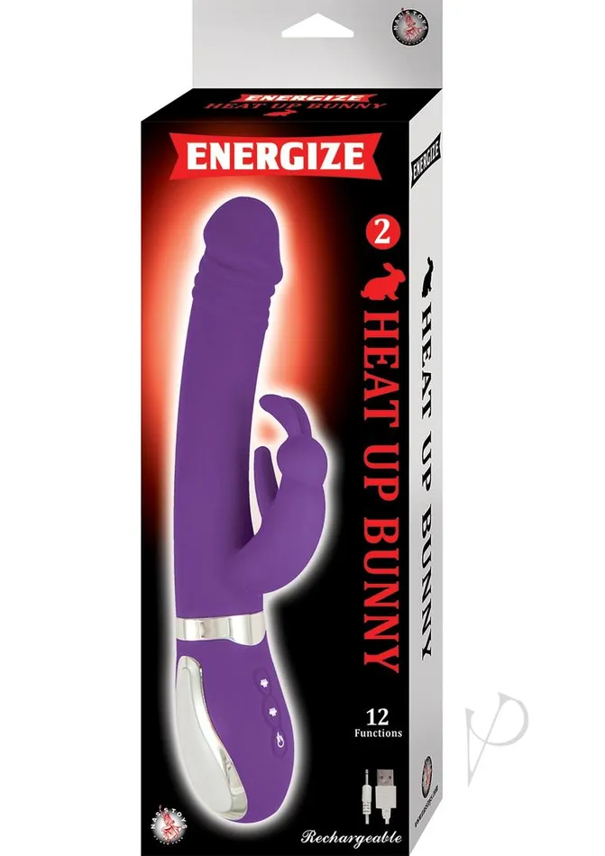 Energize Vibrators Energize Heat Up Bunny 2 Rechargeable Silicone Warming Rabbit Vibrator Purple Energize Vibrators Energize Heat Up Bunny 2 Rechargeable Silicone Warming Rabbit Vibrator Purple