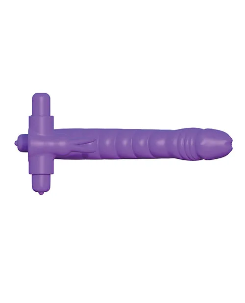 Fantasy C Ringz Couples Fantasy CRingz Silicone Double Penetrator Rabbit Cock Ring Purple