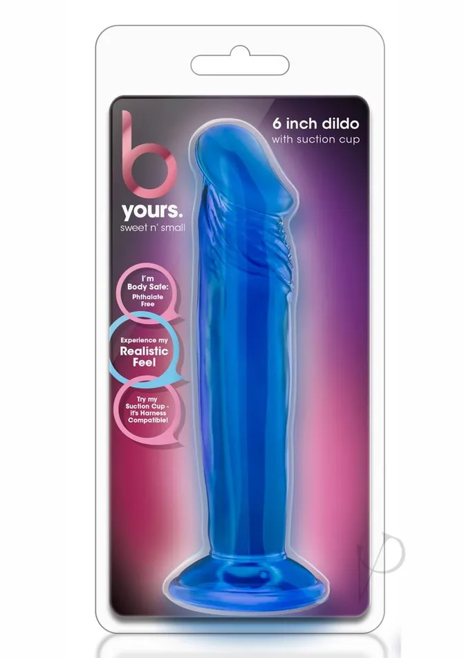 Female Sex Toys B Yours Sweet N Small Dildo with Suction Cup 6in Blue B Yours Female Sex Toys B Yours Sweet N Small Dildo with Suction Cup 6in Blue B Yours