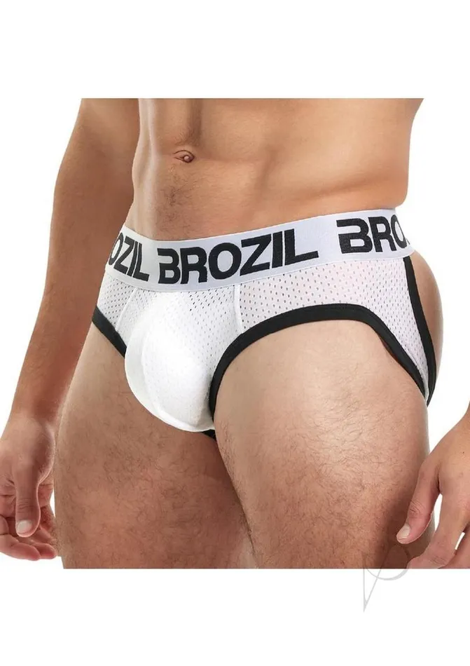 Female Sex Toys Brozil Brozil Ultra Sports Mesh Bulge Brief LargeXLarge White Female Sex Toys Brozil Brozil Ultra Sports Mesh Bulge Brief LargeXLarge White
