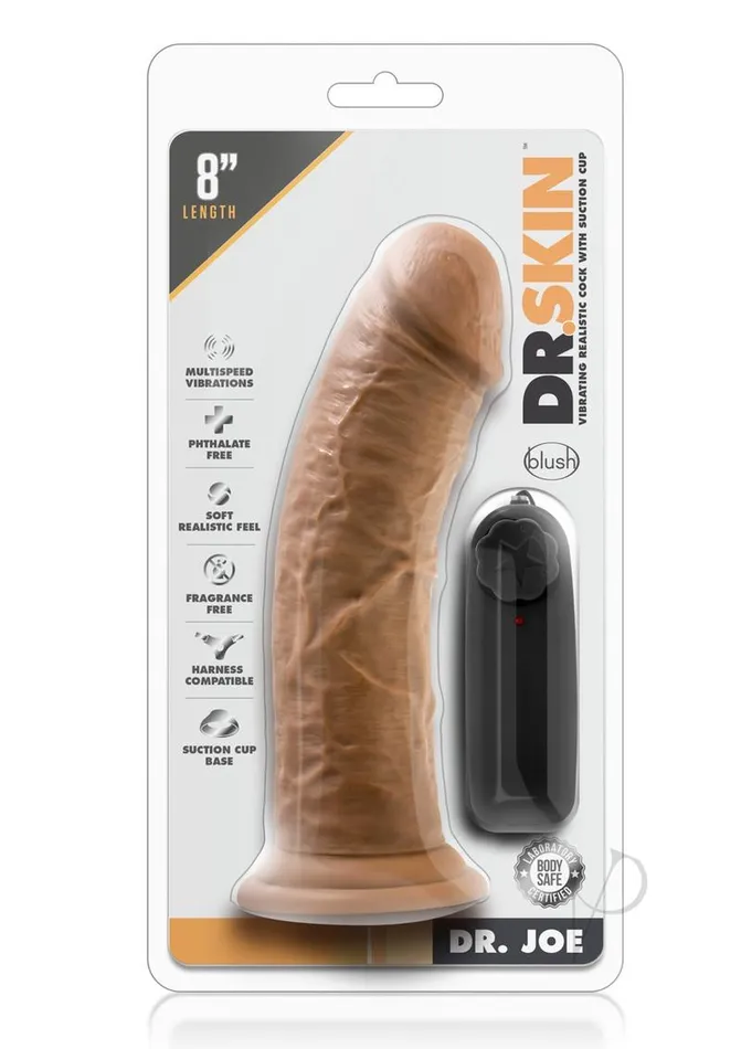 Female Sex Toys Dr Skin Silver Collection Dr Joe Vibrating Dildo with Wired Remote Control 8in Caramel Dr Skin Female Sex Toys Dr Skin Silver Collection Dr Joe Vibrating Dildo with Wired Remote Control 8in Caramel Dr Skin
