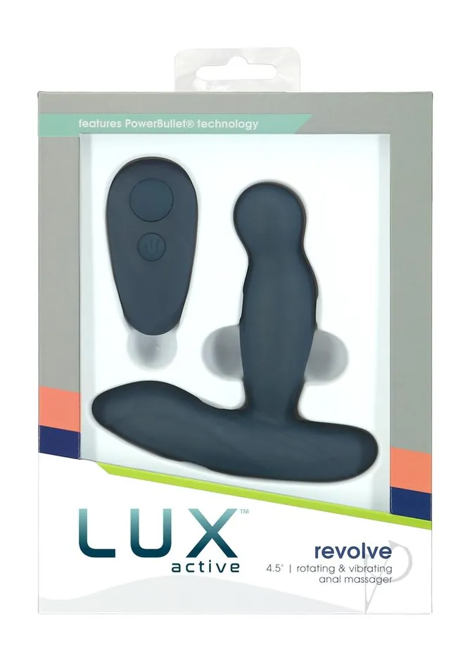 Female Sex Toys Lux Active LUX Active Revolve Silicone Rechargeable Rotating and Vibrating Anal Massager with Remote Control Navy Female Sex Toys Lux Active LUX Active Revolve Silicone Rechargeable Rotating and Vibrating Anal Massager with Remote Control Navy