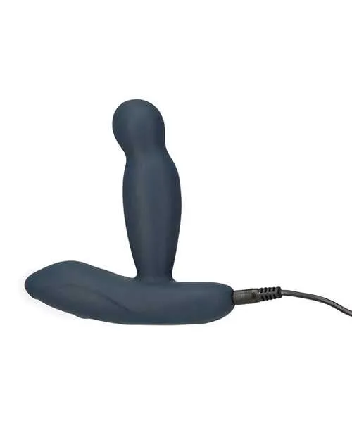 Female Sex Toys Lux Active LUX Active Revolve Silicone Rechargeable Rotating and Vibrating Anal Massager with Remote Control Navy