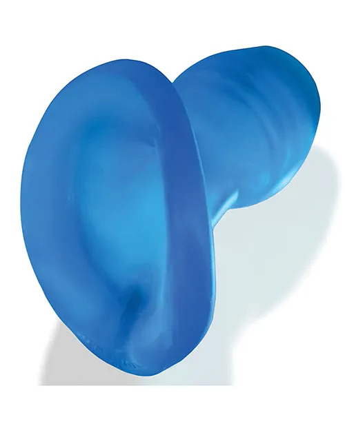 Female Sex Toys Oxballs Glowhole 2 Hollow Buttplug with LED Insert Large Blue Morph