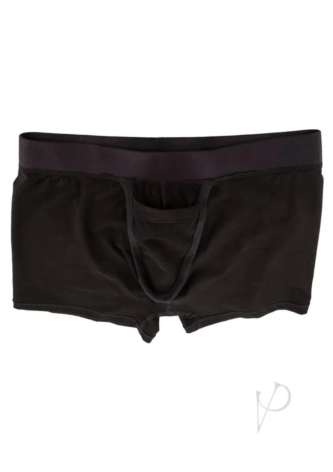 Female Sex Toys Packer Gear Packer Gear Boxer Brief with Packing Pouch XSS Black