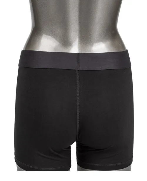 Female Sex Toys Packer Gear Packer Gear Boxer Brief with Packing Pouch XSS Black
