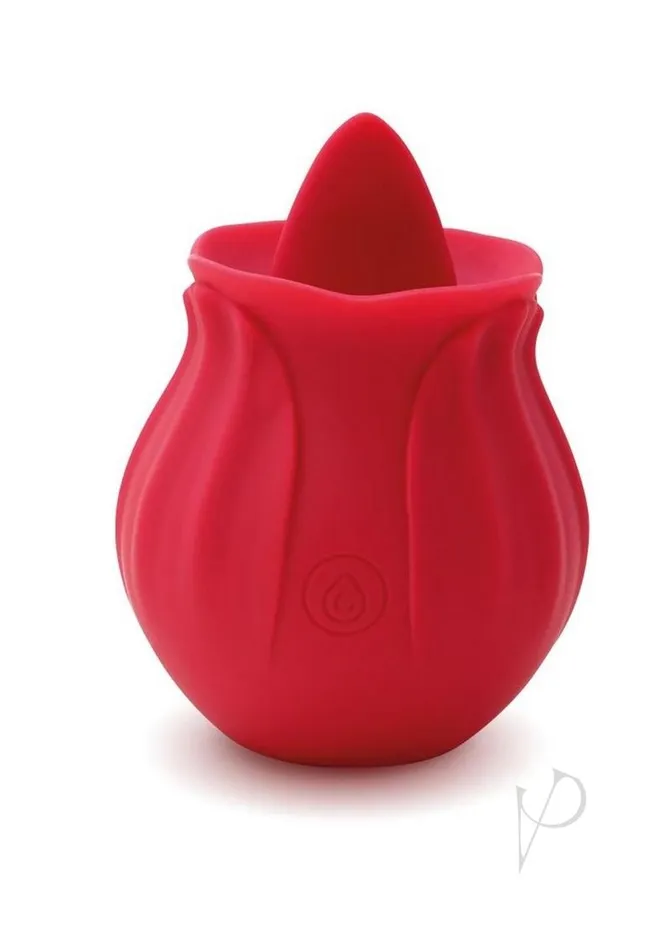 Female Sex Toys Skins Rose Buddies The Rose Lix Tongue Rechargeable Silicone Clitoral Stimulator Red Skins