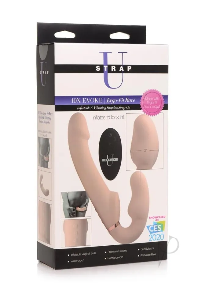 Female Sex Toys Strap U Strap U Inflatable Rechargeable Silicone Ergo Fit Strapless StrapOn with Remote Control Vanilla Female Sex Toys Strap U Strap U Inflatable Rechargeable Silicone Ergo Fit Strapless StrapOn with Remote Control Vanilla