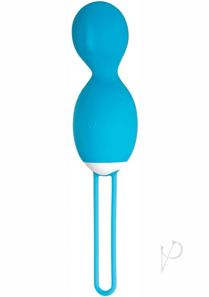 Female Sex Toys Twistin The Night Away Silicone Rechargeable Egg with Remote Control Blue Evolved