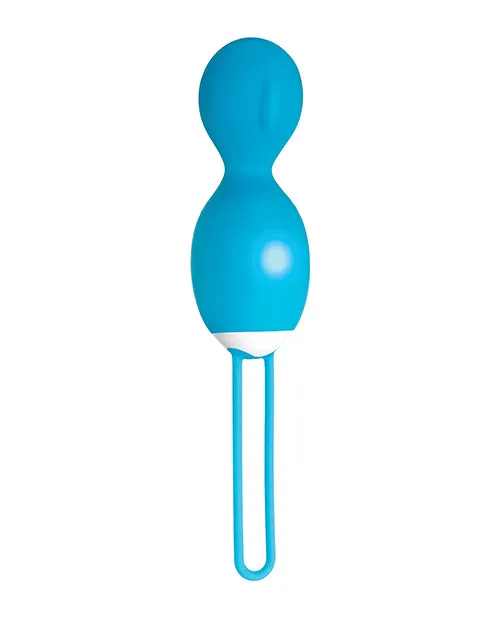 Female Sex Toys Twistin The Night Away Silicone Rechargeable Egg with Remote Control Blue Evolved