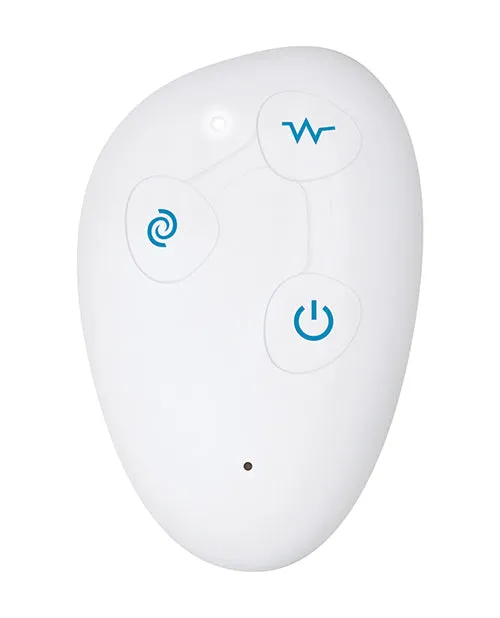 Female Sex Toys Twistin The Night Away Silicone Rechargeable Egg with Remote Control Blue Evolved