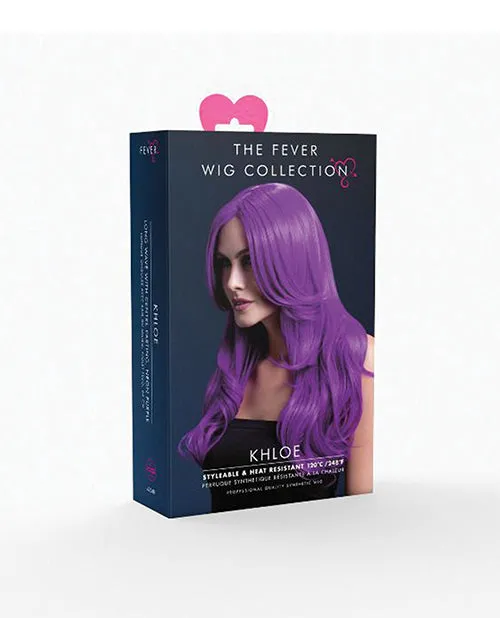 Fever Vibrators Smiffy The Fever Wig Collection Khloe Neon Purple
