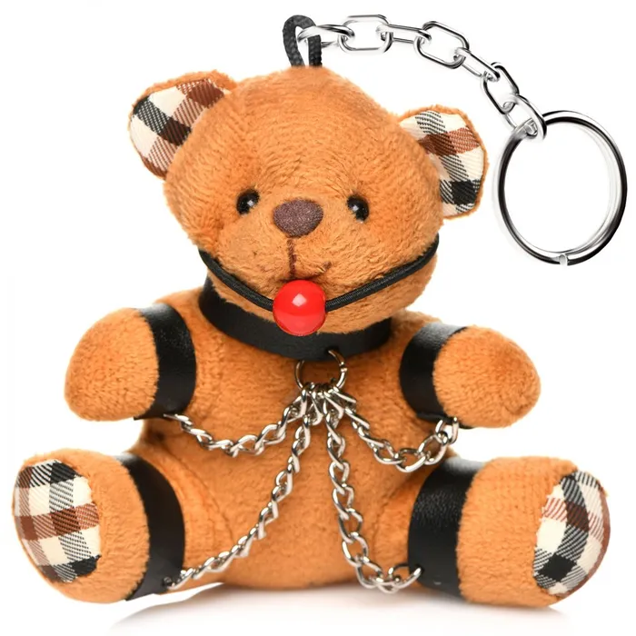 Gagged Teddy Bear Keychain Master Series Vibrators