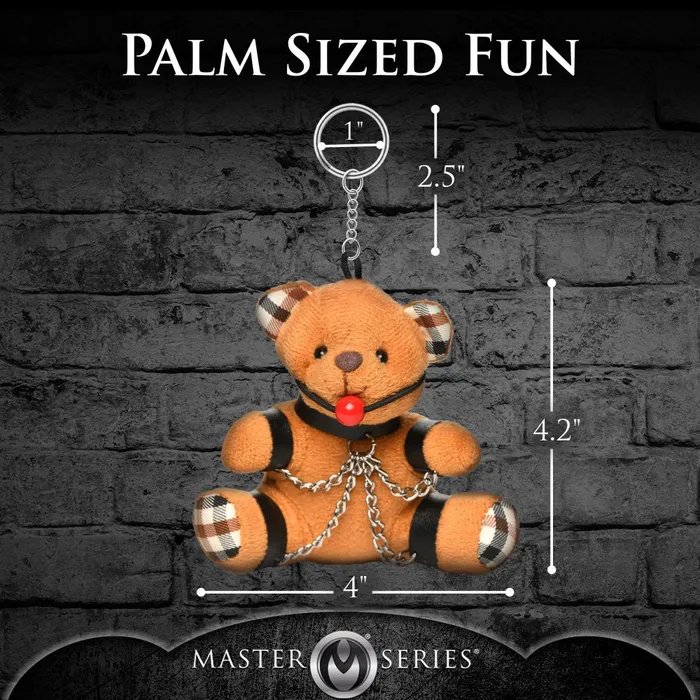Gagged Teddy Bear Keychain Master Series Vibrators