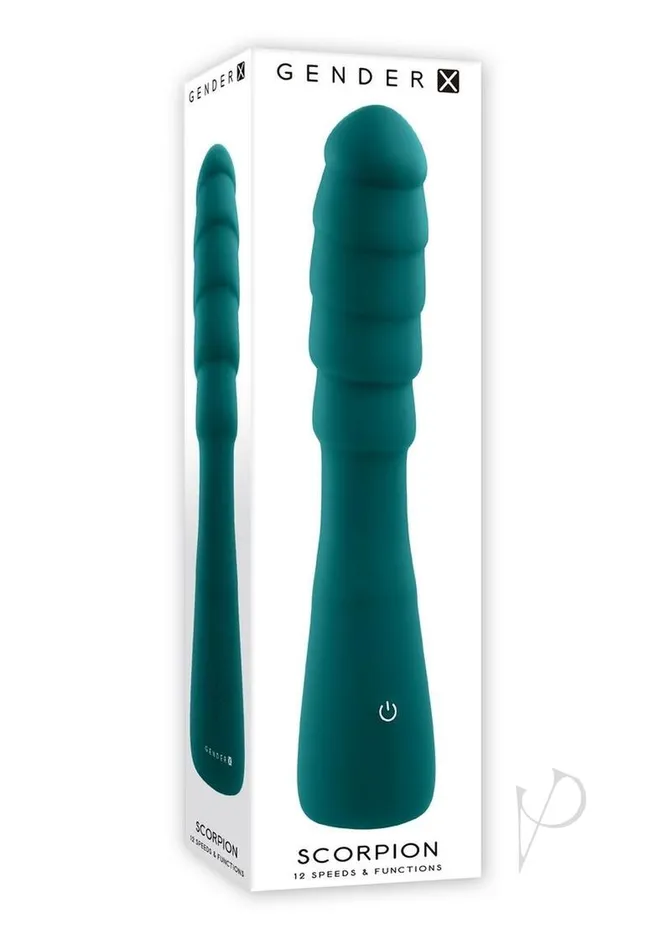 Gender X Female Sex Toys Gender X Scorpion Rechargeable Silicone Vibrator Green Gender X Female Sex Toys Gender X Scorpion Rechargeable Silicone Vibrator Green