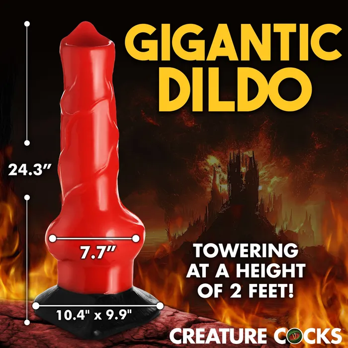 Giant HellHound Canine 2ft Dildo Creature Cocks Dildos